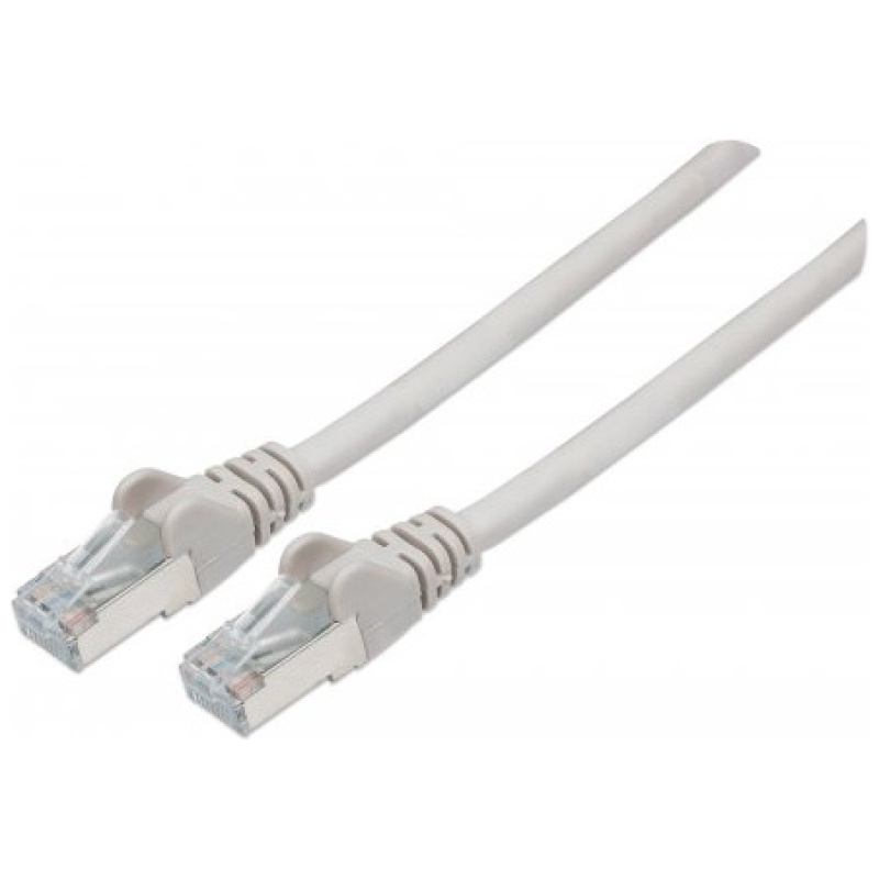 Manhattan Kábel - S/FTP Patch (RJ45 to RJ45, Cat6, 250Mhz, LSOH, 4 x 2 x AWG 28/7 réz, 10m, Szürke)