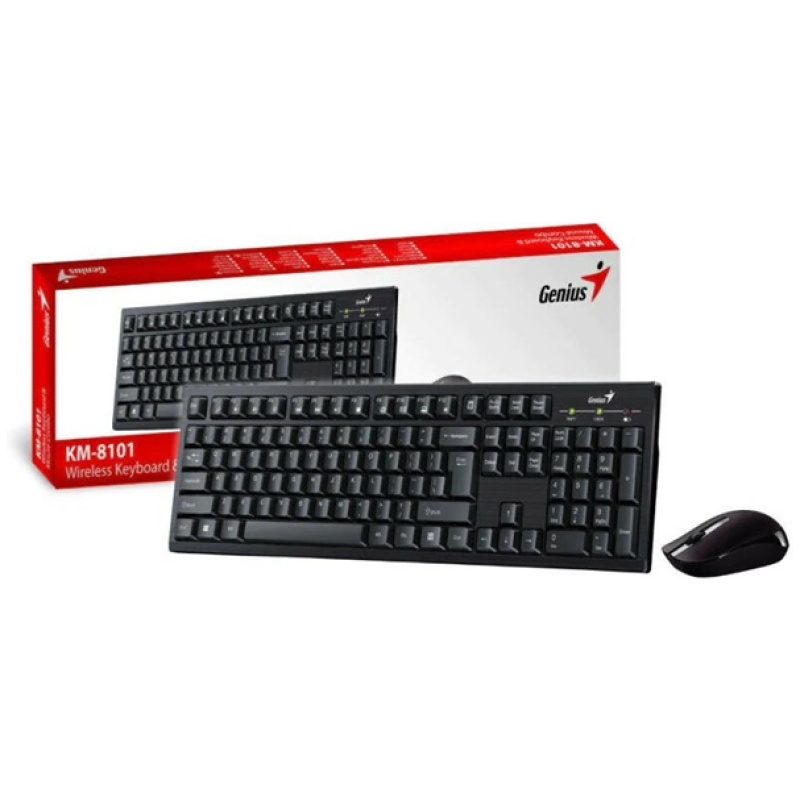 Genius BillentyuzetEger Kit KM 8101 Vezetek nelkuli USB fekete i407562