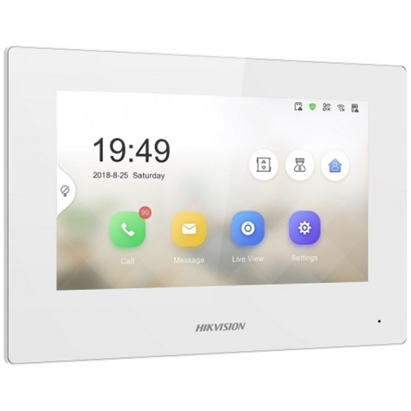 Hikvision IP kaputelefon DS KH6320 WTE1 W belteri egyseg 7 touch screen wifi PoE i306011