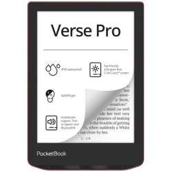 POCKETBOOK e-Reader - PB634 VERSE PRO Passion Red (6"E Ink Carta, Cpu: 1GHz,512MB,16GB,1500mAh, wifi,mSD, IPX8)