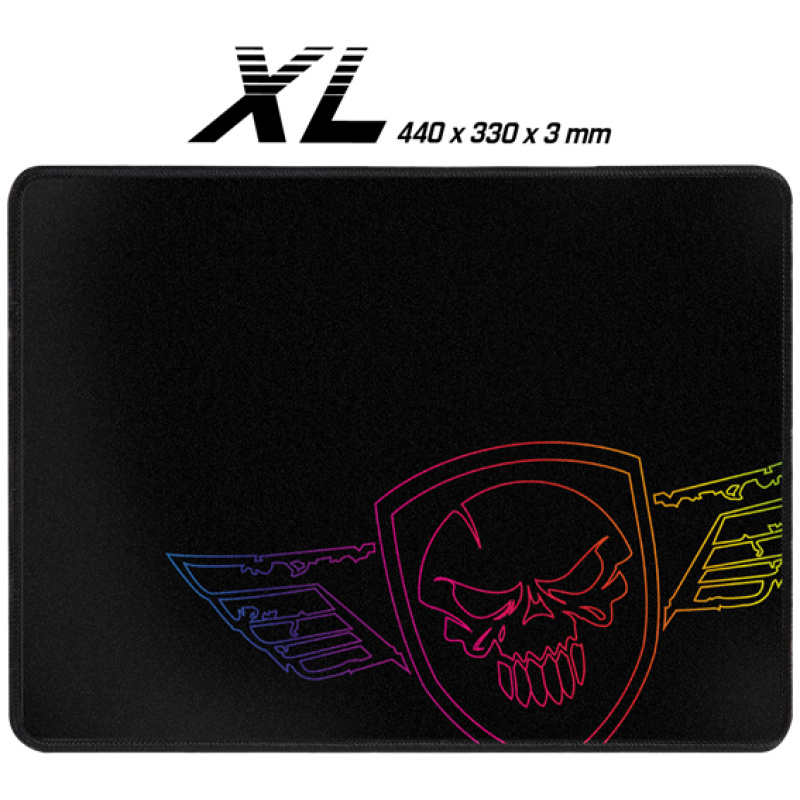 Spirit of Gamer Egerpad Darkskull Mouse Pad King Size 430 x 330 x 3mm varrott szelek fekete i318540