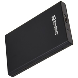 Sandberg Külső HDD Ház - USB 3.0 to SATA Box 2.5" (fekete; 2,5" Sata HDD max 9,5mm;  5Gbit/s)